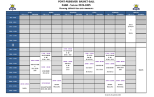 Planning entraînements 2024-2025 Définitif