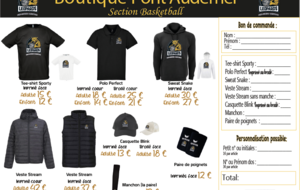 Boutique du club avec Nouveau LOGO