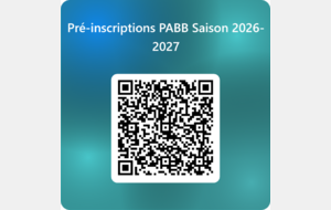 Pré-inscription saison 2026/2027